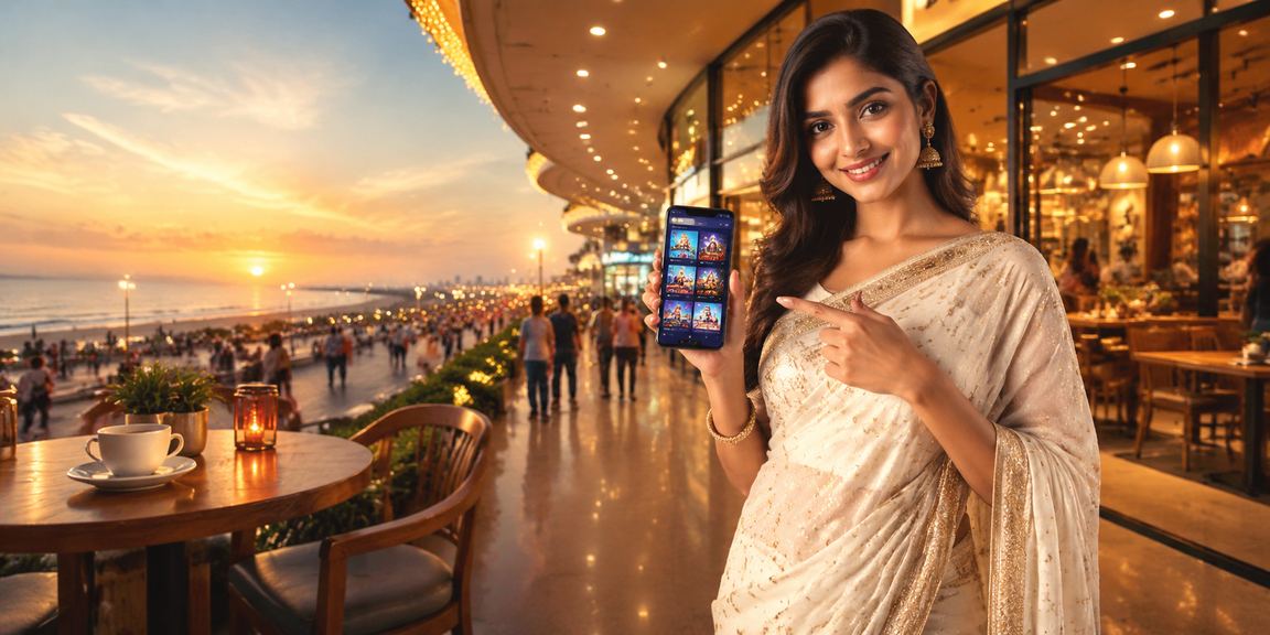 Player enjoying slots on mobile in Chennai setting