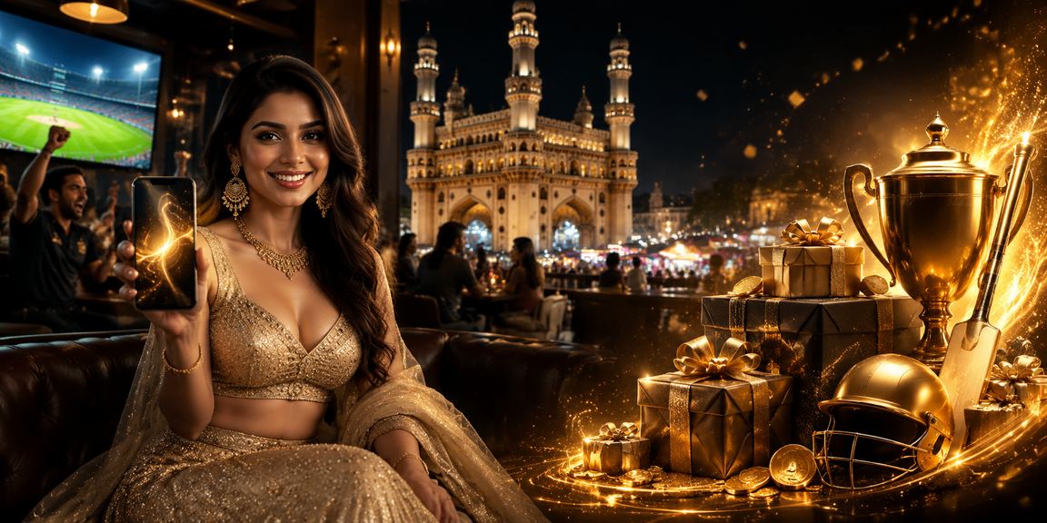 Hyderabad player enjoying cricket betting alongside slot games on mobile